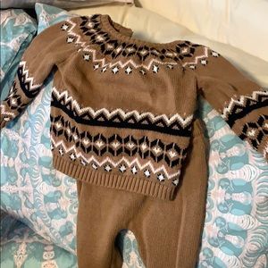 Baby Fair Isle Sweater and Pant Set 6-12m